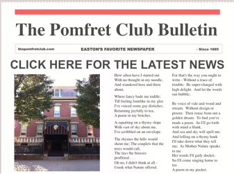 Pomfret Club Newsletter